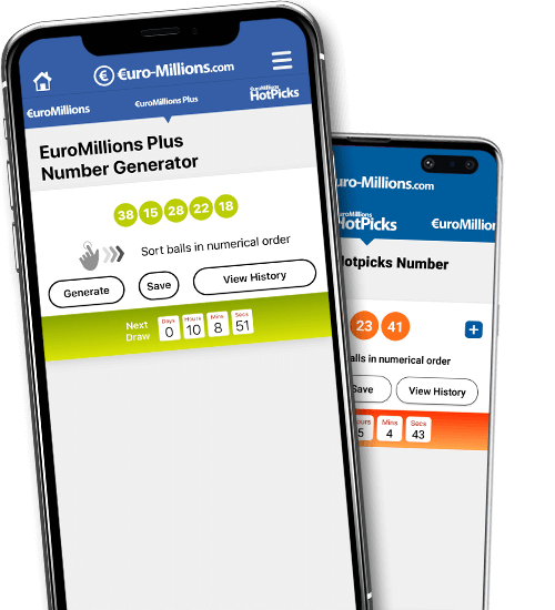Screenshot of the EuroMillions App additional games